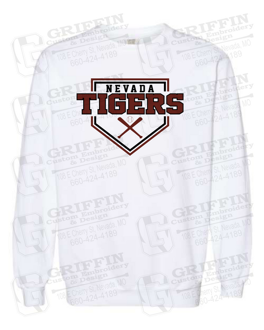 Comfort Colors Crewneck Sweatshirt - Baseball - Nevada Tigers 25-A