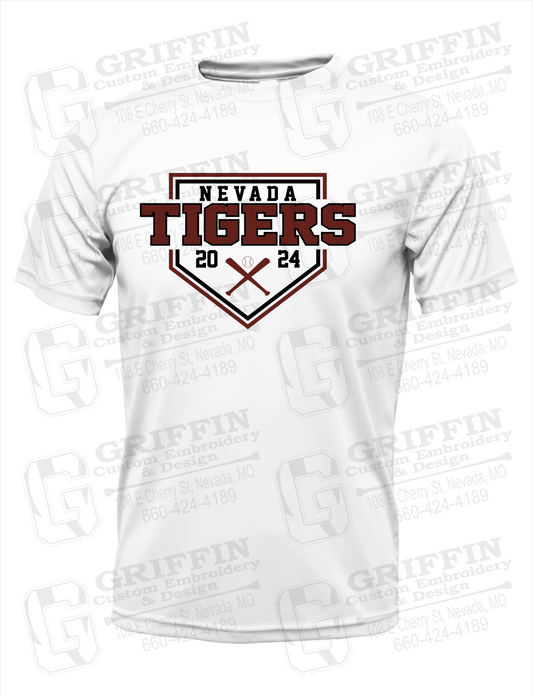 Dry-Fit Short Sleeve T-Shirt - Baseball - Nevada Tigers 25-A