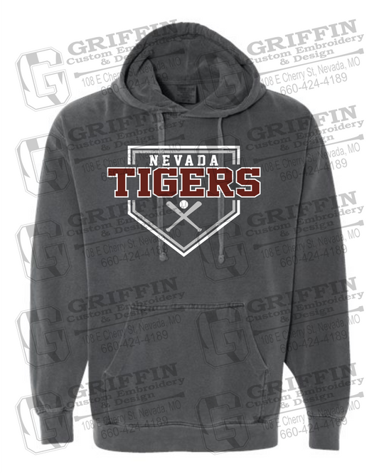Comfort Colors Hoodie - Baseball - Nevada Tigers 25-A