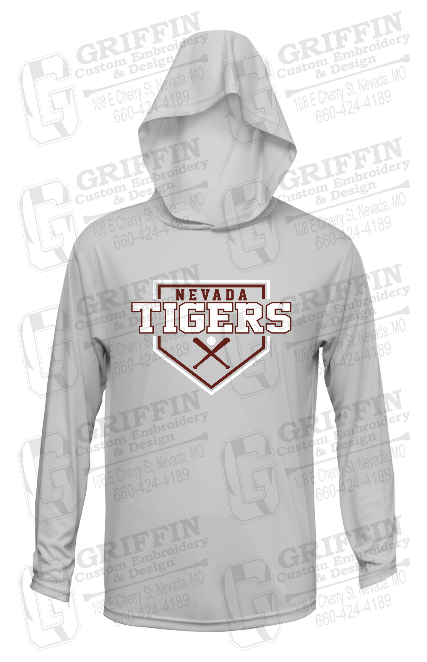 Dry-Fit T-Shirt Hoodie - Baseball - Nevada Tigers 25-A