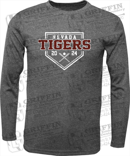 Dry-Fit Long Sleeve T-Shirt - Baseball - Nevada Tigers 25-A