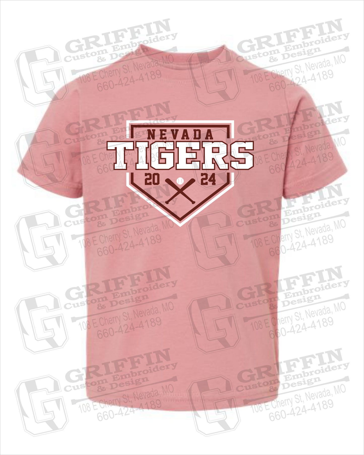 Nevada Tigers 25-A Toddler/Infant T-Shirt - Baseball