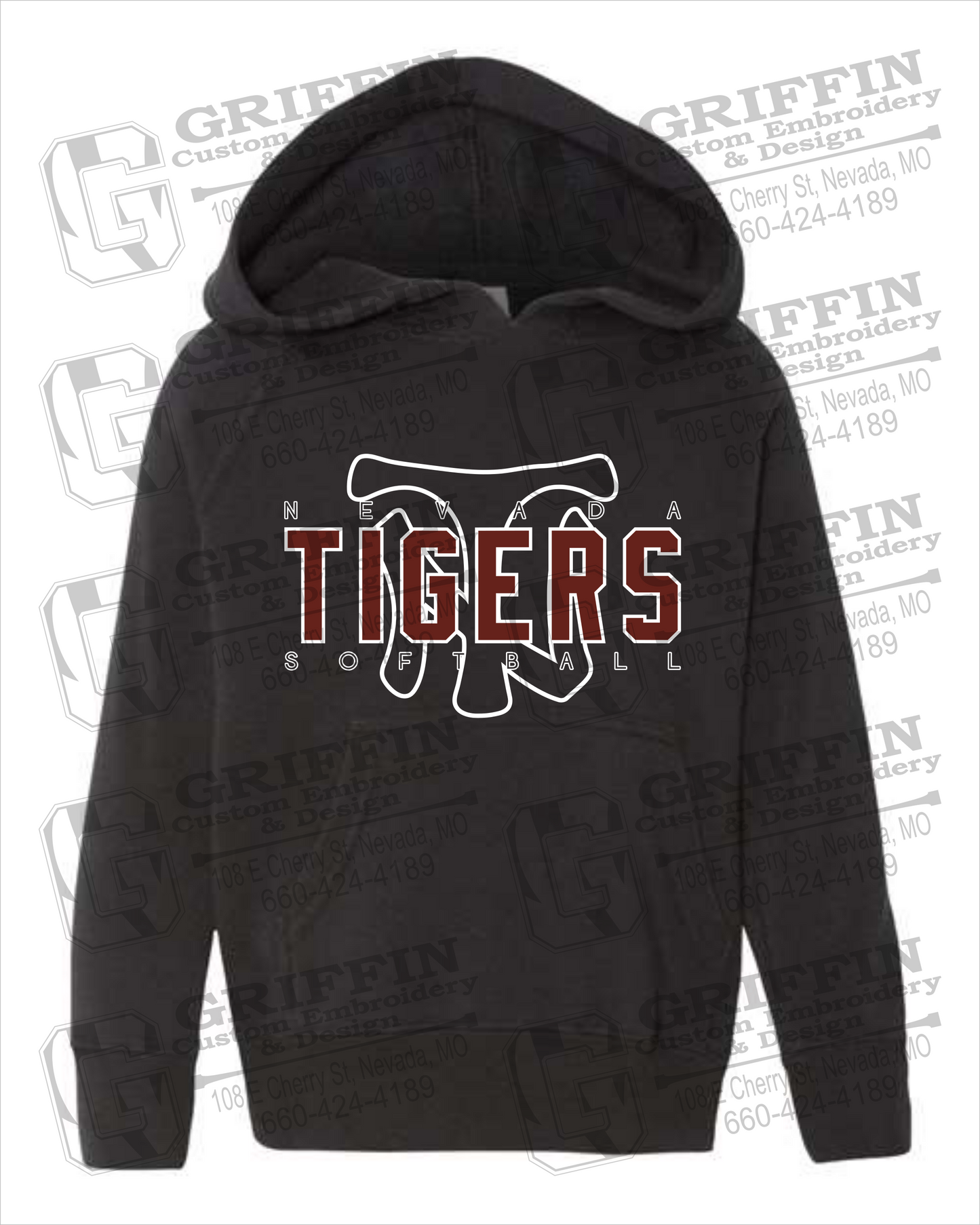 Toddler Hoodie - Softball - Nevada Tigers 25-K