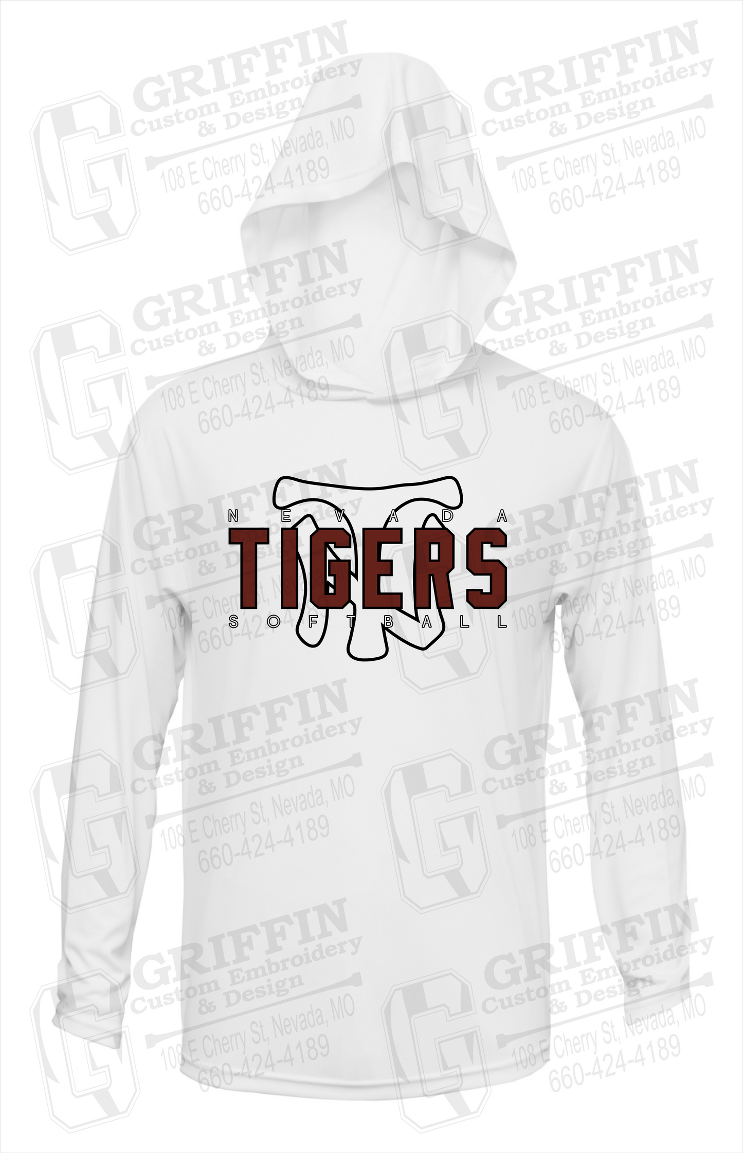 Dry-Fit T-Shirt Hoodie - Softball - Nevada Tigers 25-K