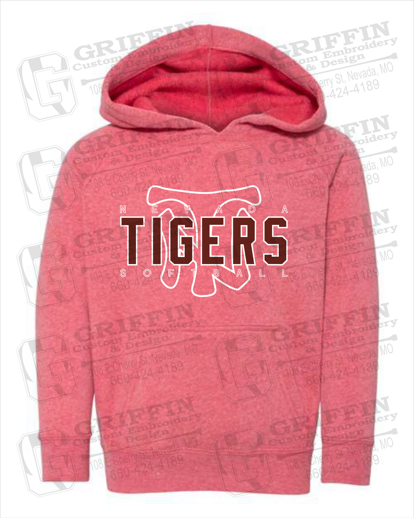 Toddler Hoodie - Softball - Nevada Tigers 25-K