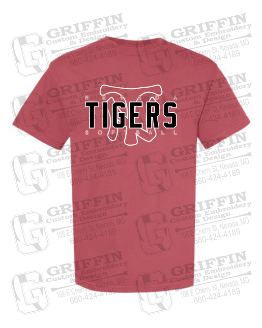 Comfort Colors Short Sleeve T-Shirt - Softball - Nevada Tigers 25-K