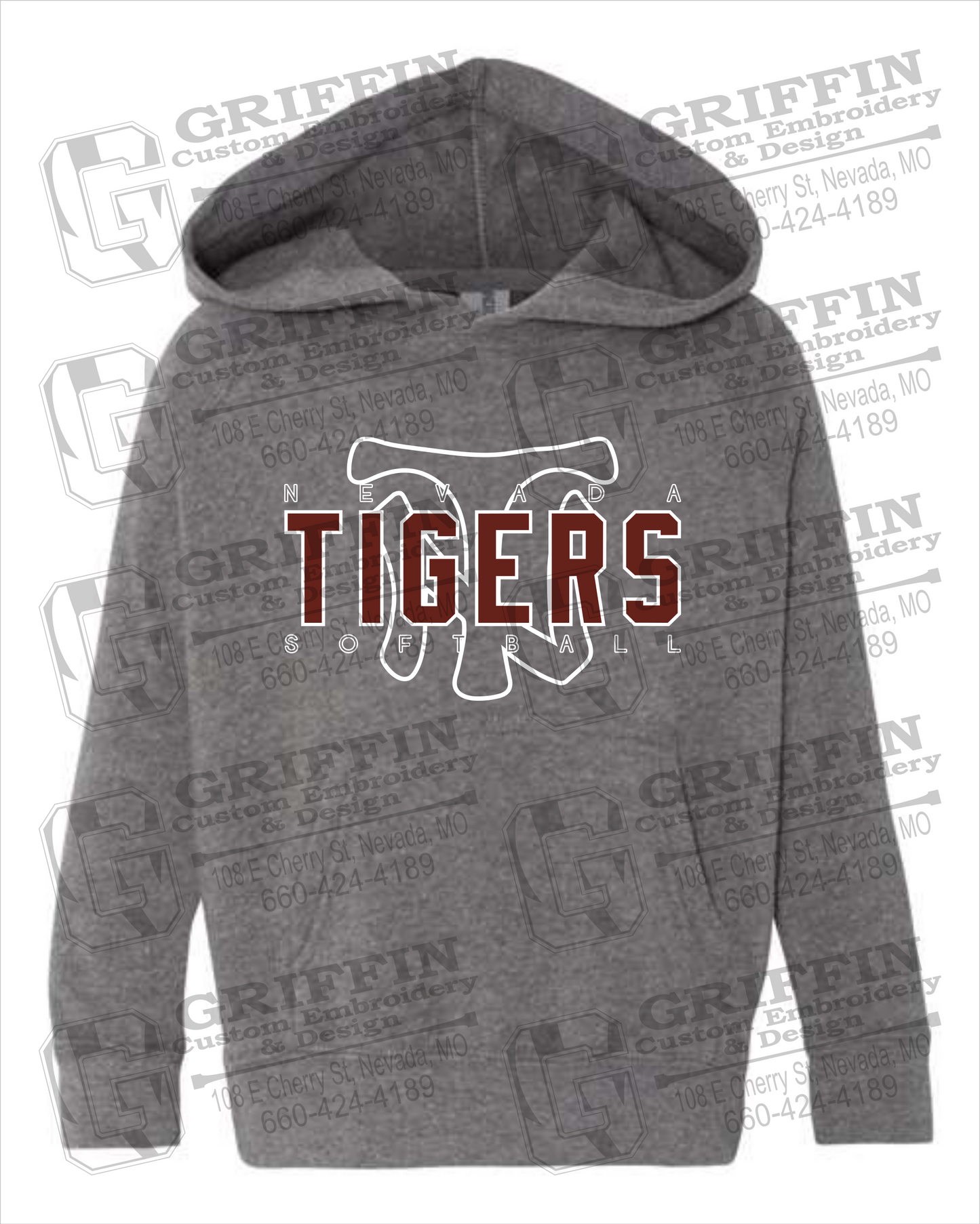 Toddler Hoodie - Softball - Nevada Tigers 25-K