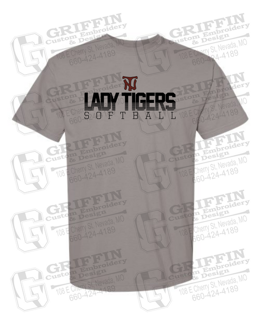Comfort Colors Short Sleeve T-Shirt - Softball - Nevada Tigers 25-L