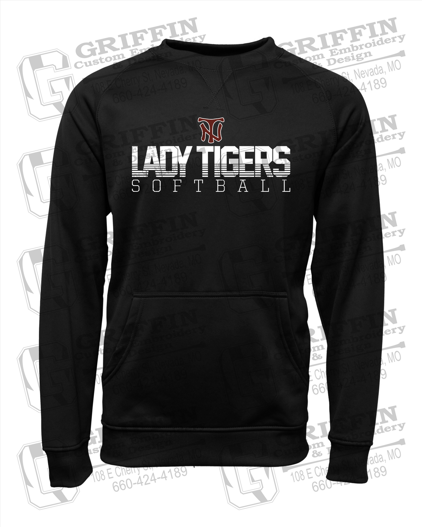 Performance Fleece Sweatshirt - Softball - Nevada Tigers 25-L