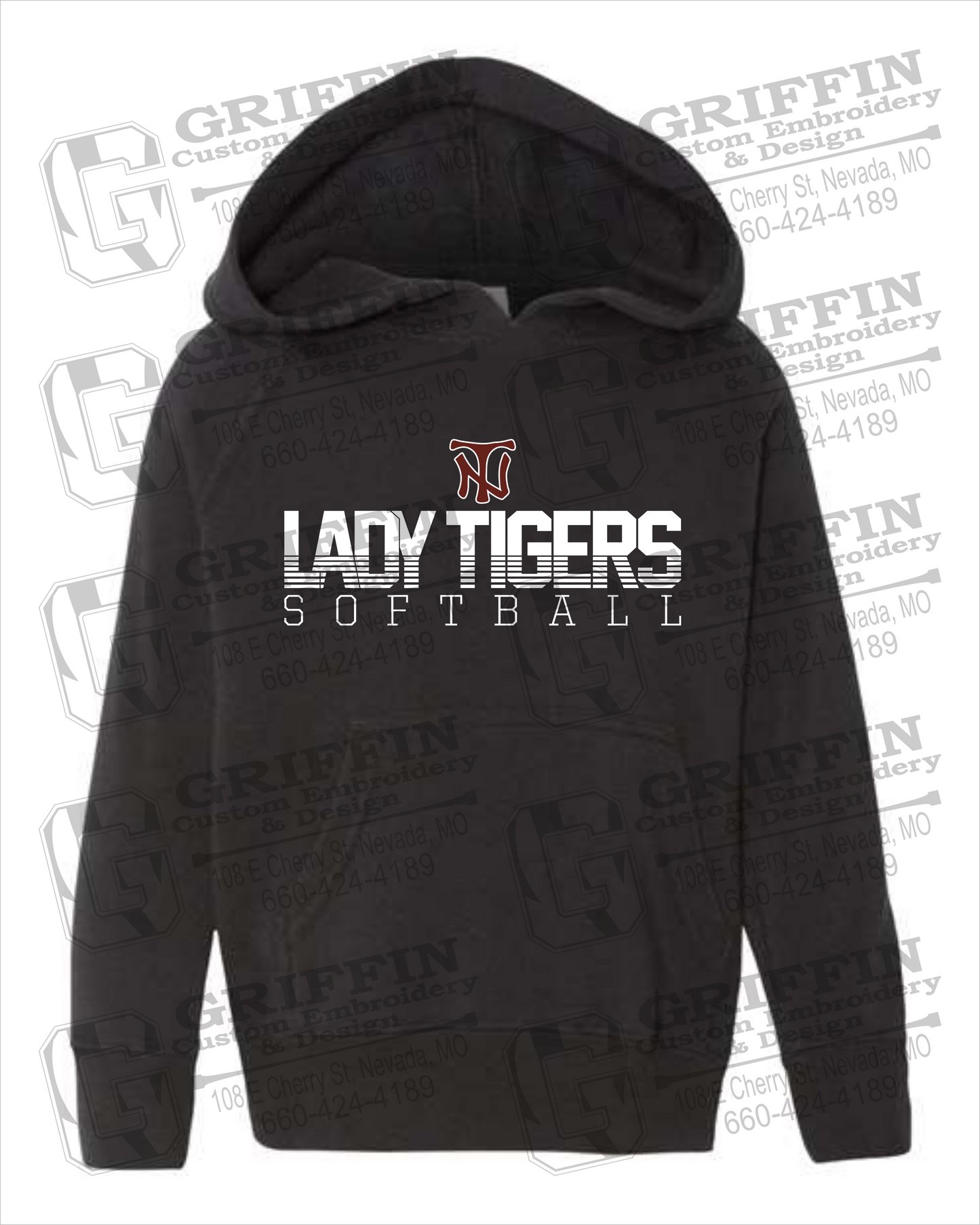 Toddler Hoodie - Softball - Nevada Tigers 25-L