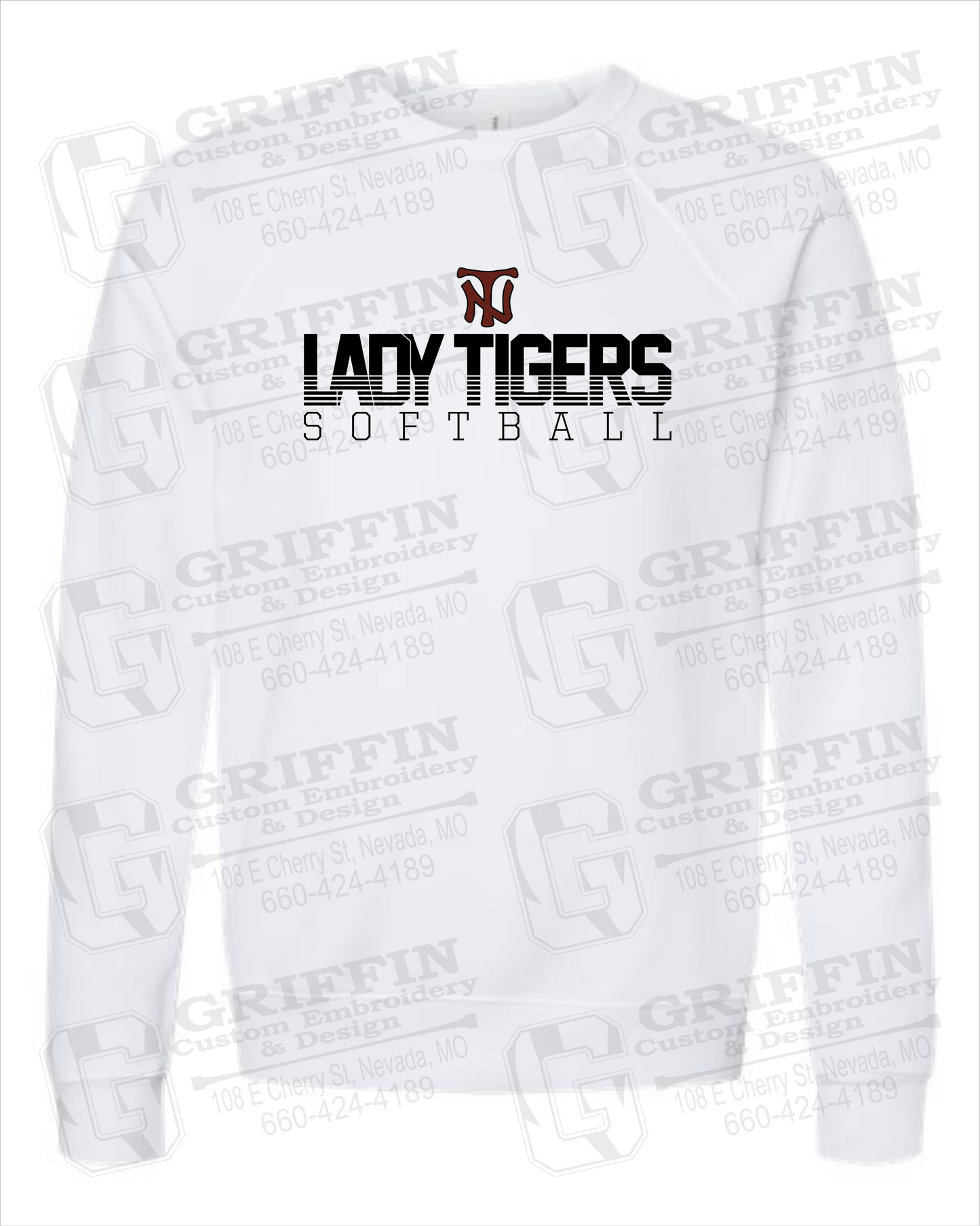 Sponge Fleece Sweatshirt - Softball - Nevada Tigers 25-L