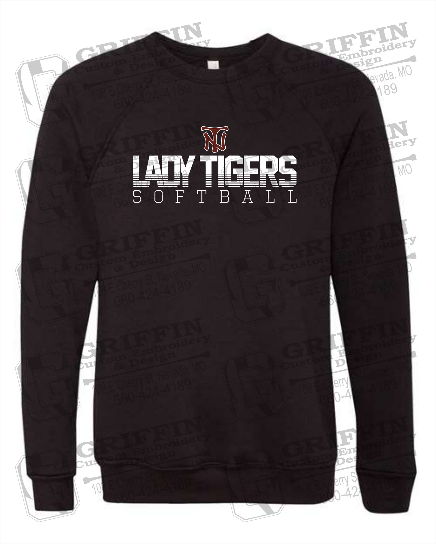 Sponge Fleece Sweatshirt - Softball - Nevada Tigers 25-L