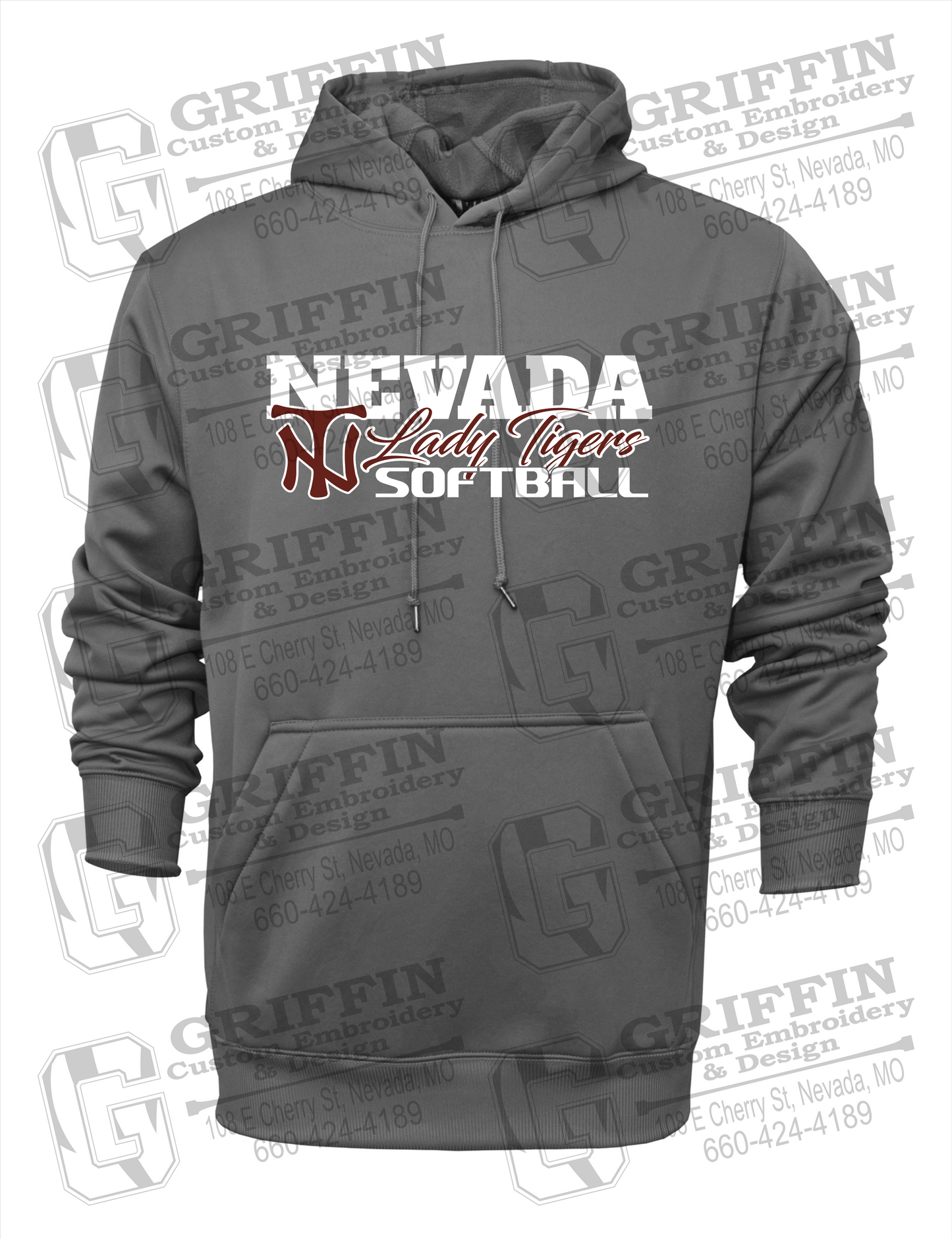 Performance Fleece Hoodie - Softball - Nevada Tigers 25-M