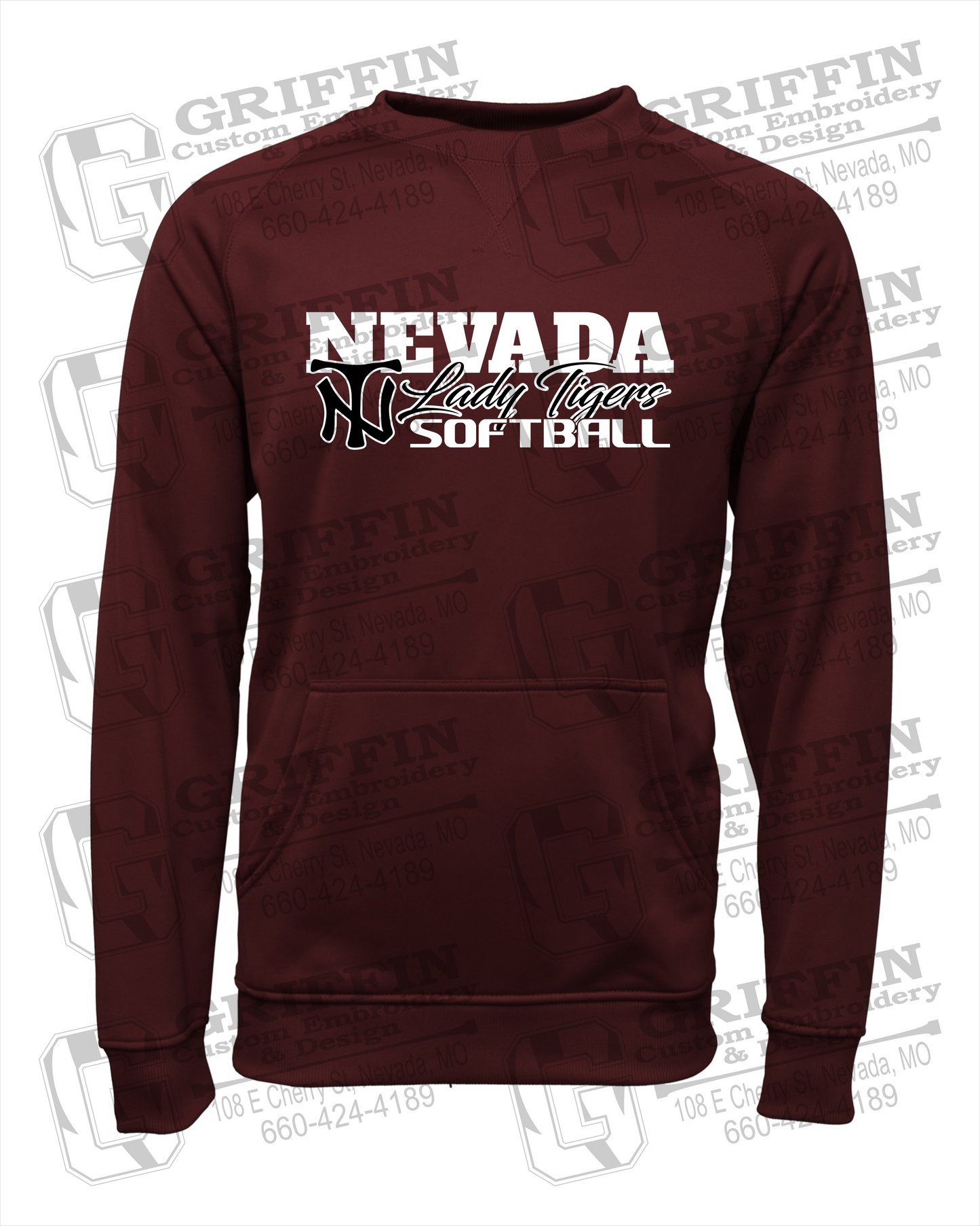 Performance Fleece Sweatshirt - Softball - Nevada Tigers 25-M