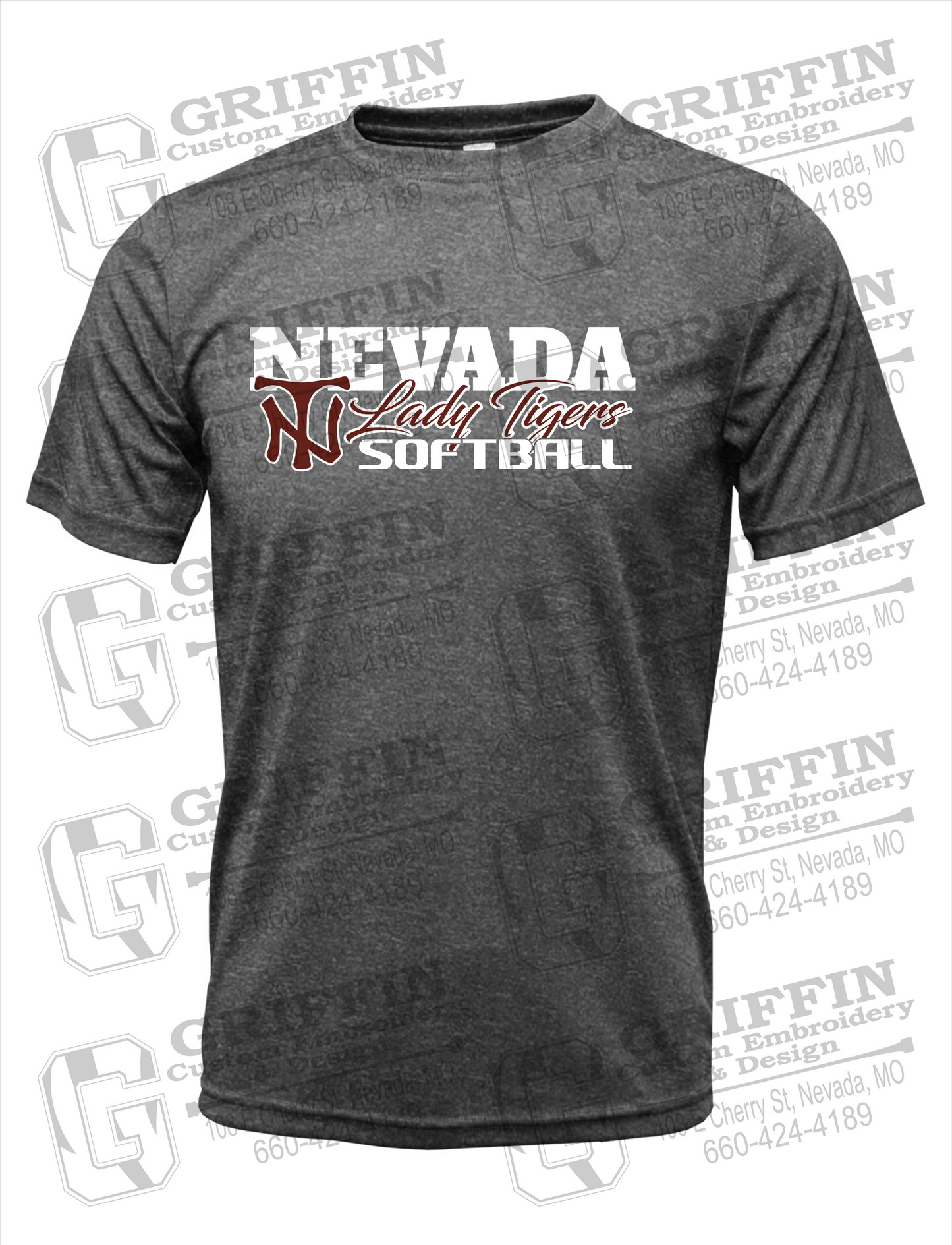 Dry-Fit Short Sleeve T-Shirt - Softball - Nevada Tigers 25-M