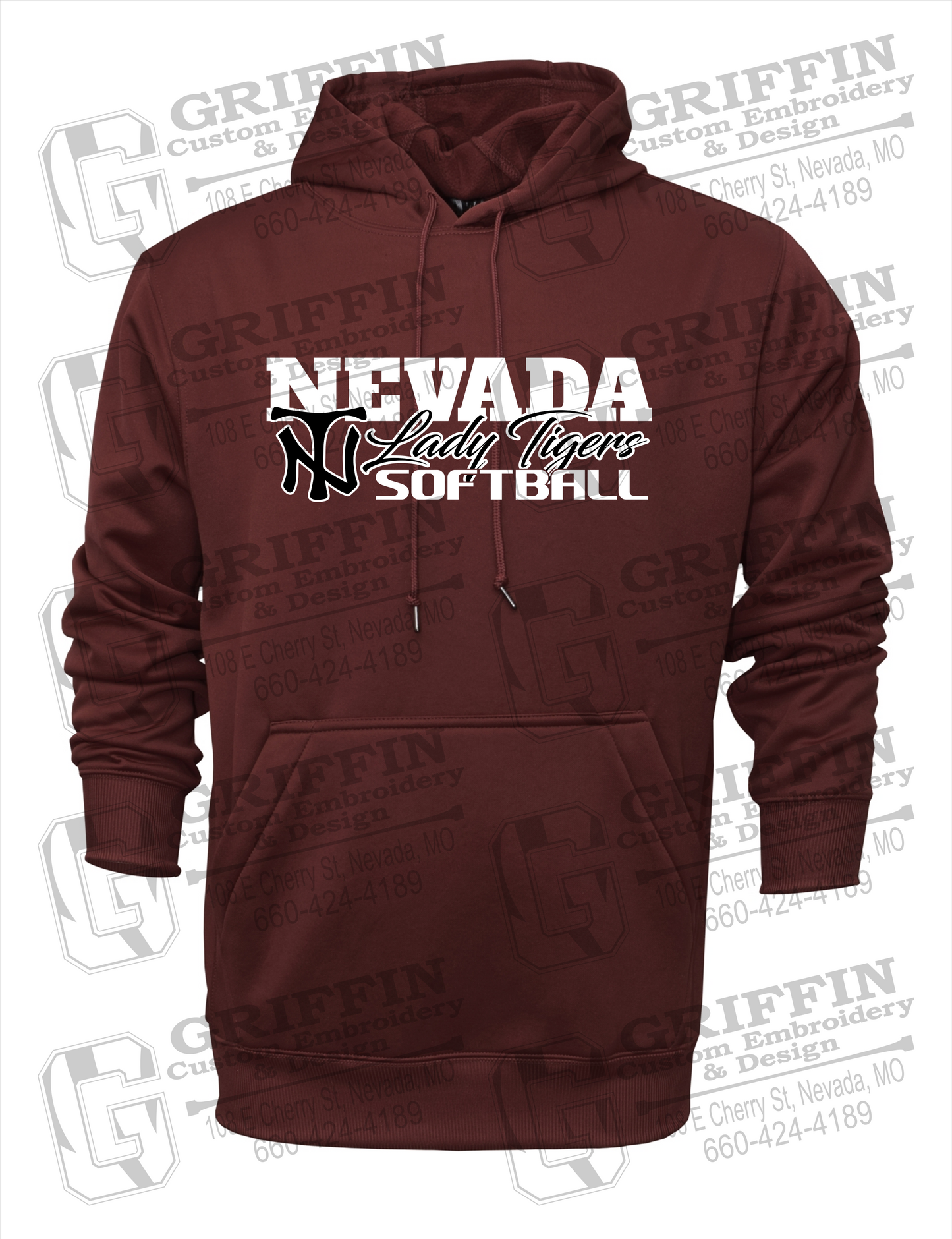 Performance Fleece Hoodie - Softball - Nevada Tigers 25-M