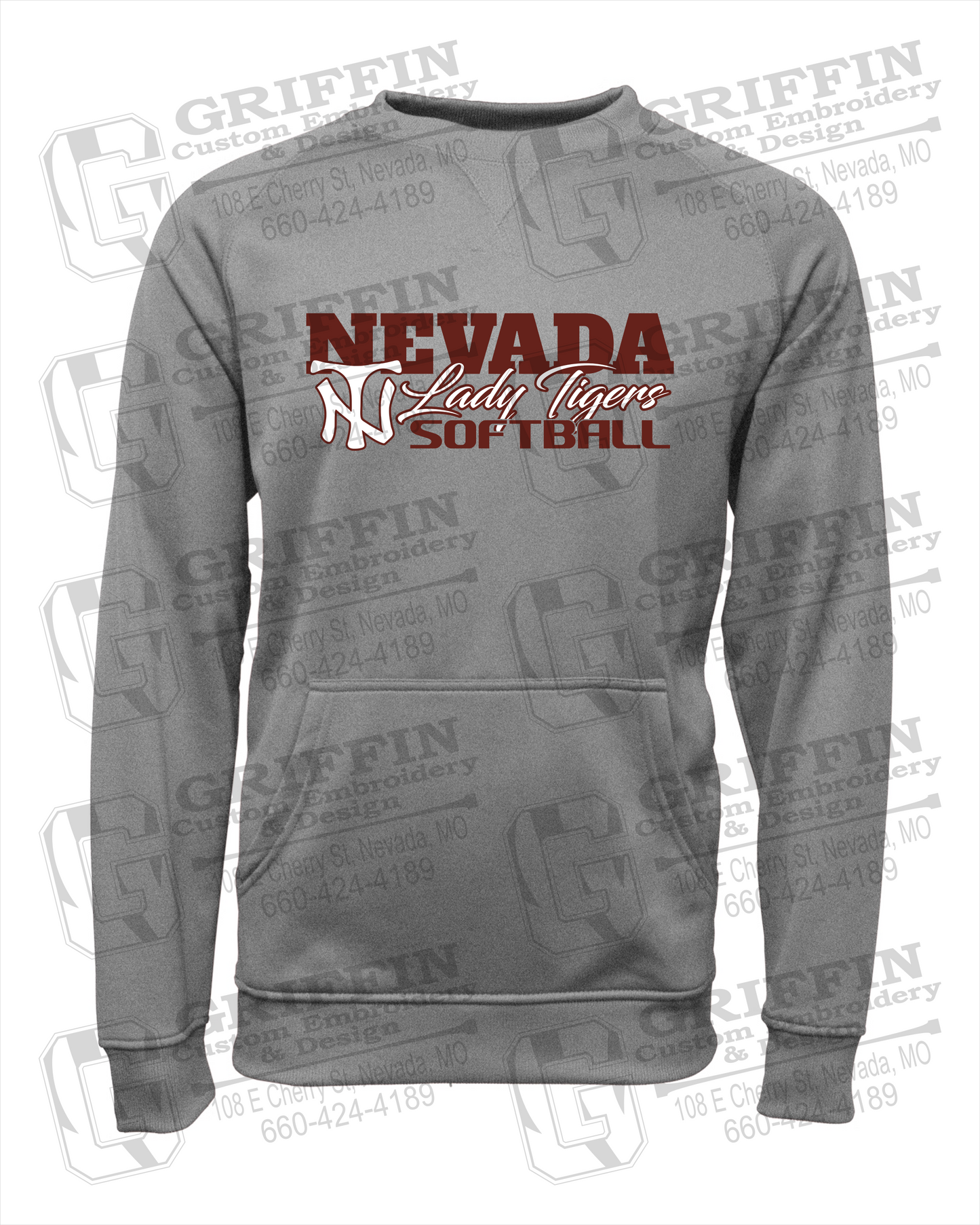 Performance Fleece Sweatshirt - Softball - Nevada Tigers 25-M