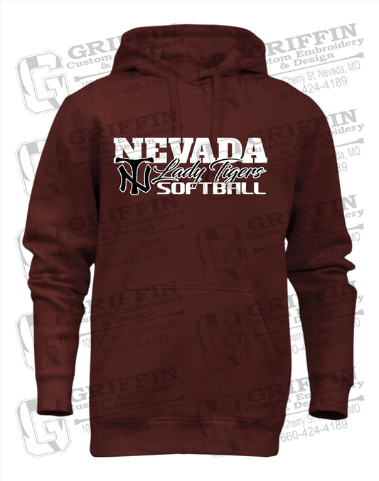 Heavyweight Fleece Hoodie - Softball - Nevada Tigers 25-M