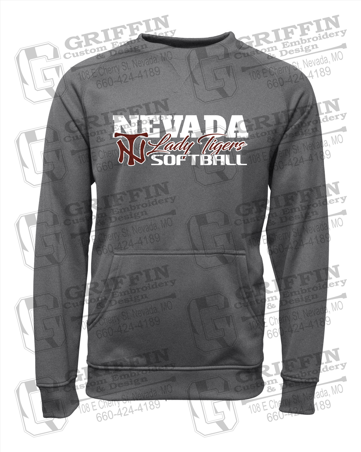 Performance Fleece Sweatshirt - Softball - Nevada Tigers 25-M