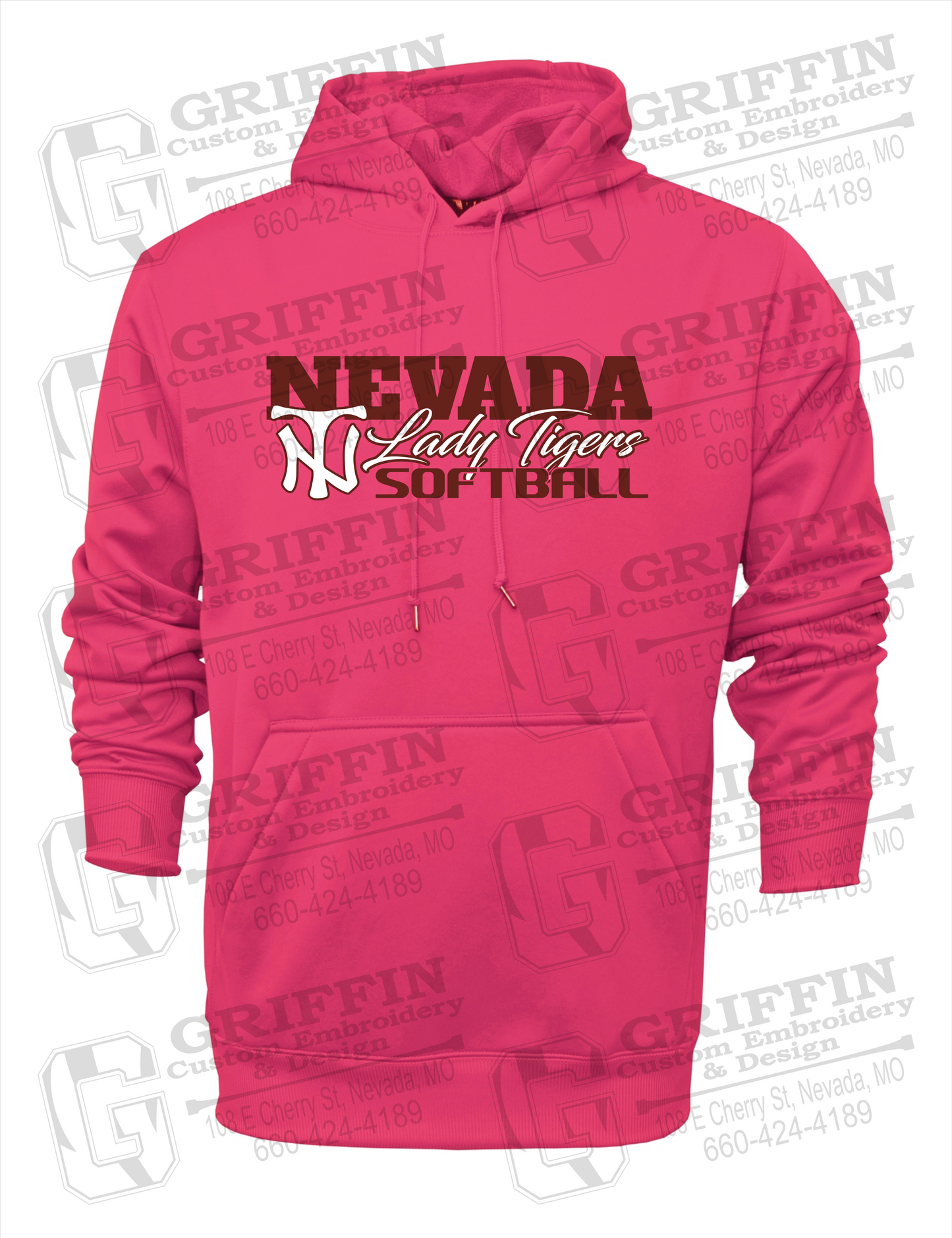 Performance Fleece Hoodie - Softball - Nevada Tigers 25-M