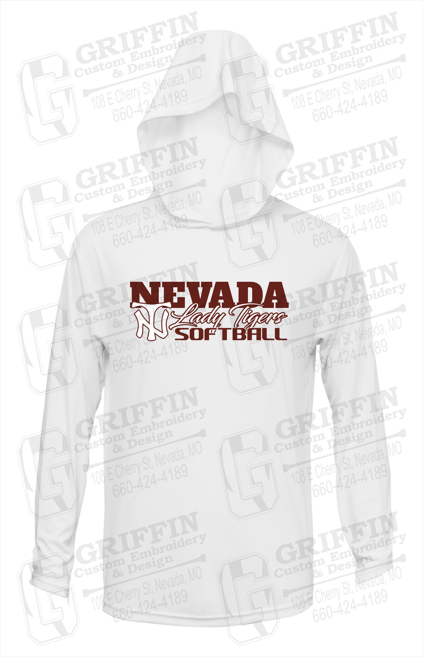 Dry-Fit T-Shirt Hoodie - Softball - Nevada Tigers 25-M