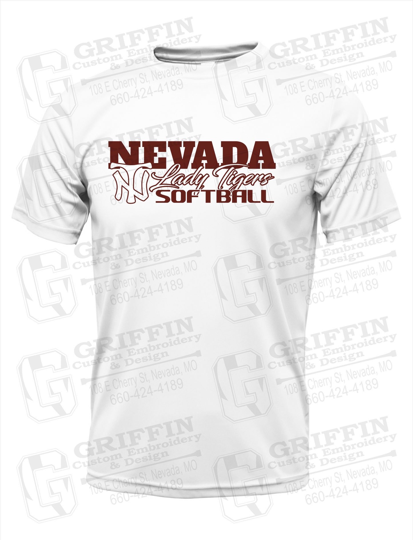 Dry-Fit Short Sleeve T-Shirt - Softball - Nevada Tigers 25-M