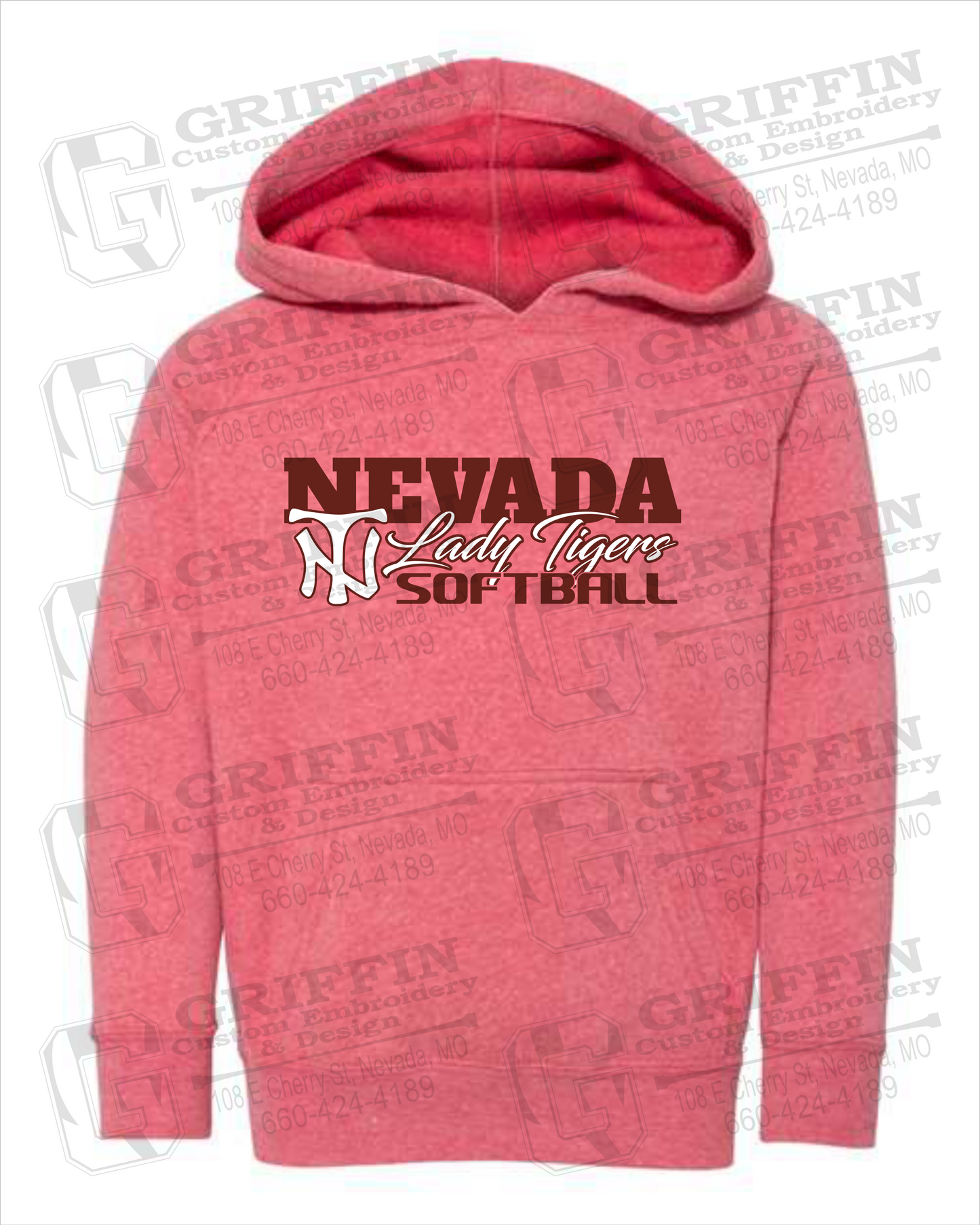 Toddler Hoodie - Softball - Nevada Tigers 25-M