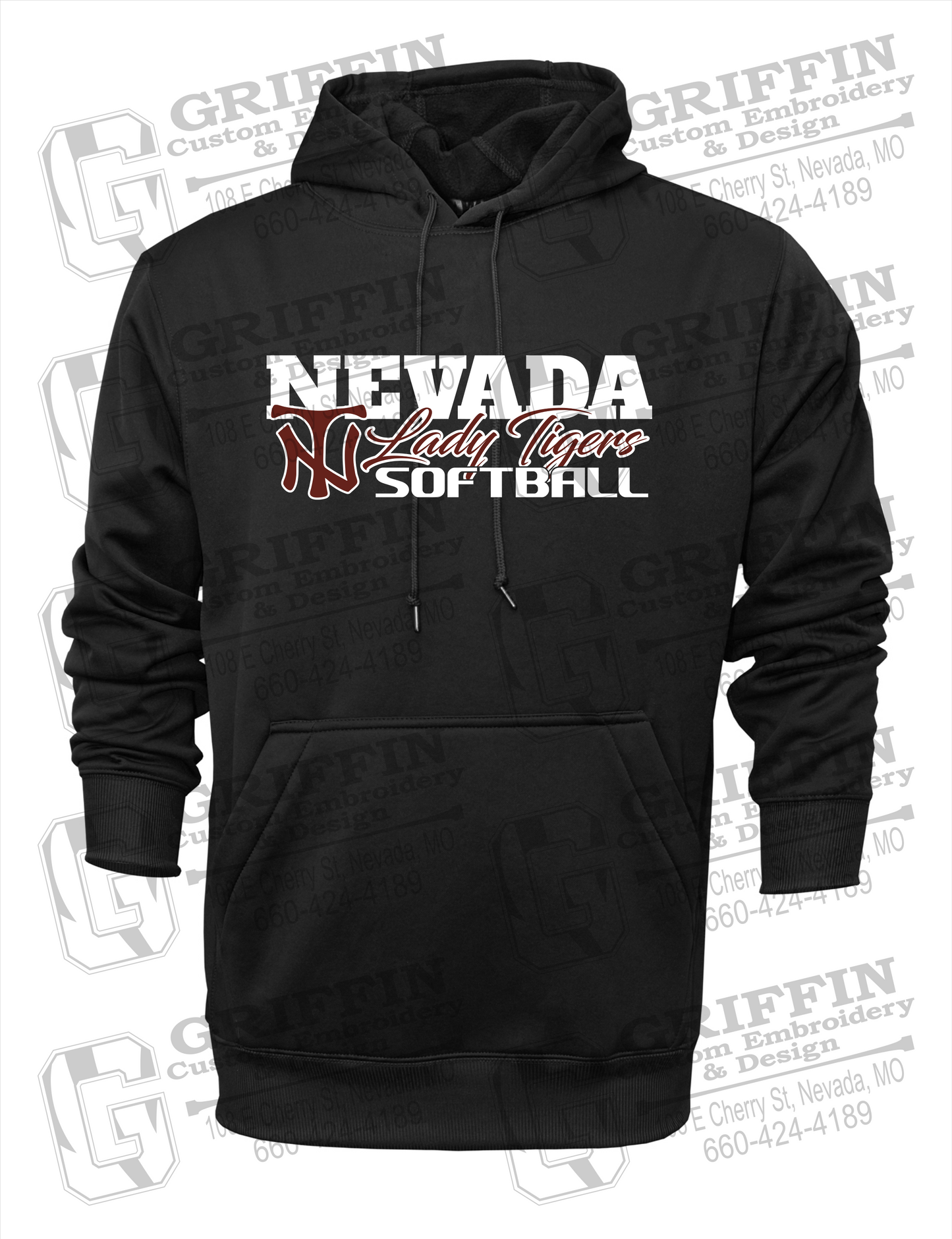 Performance Fleece Hoodie - Softball - Nevada Tigers 25-M