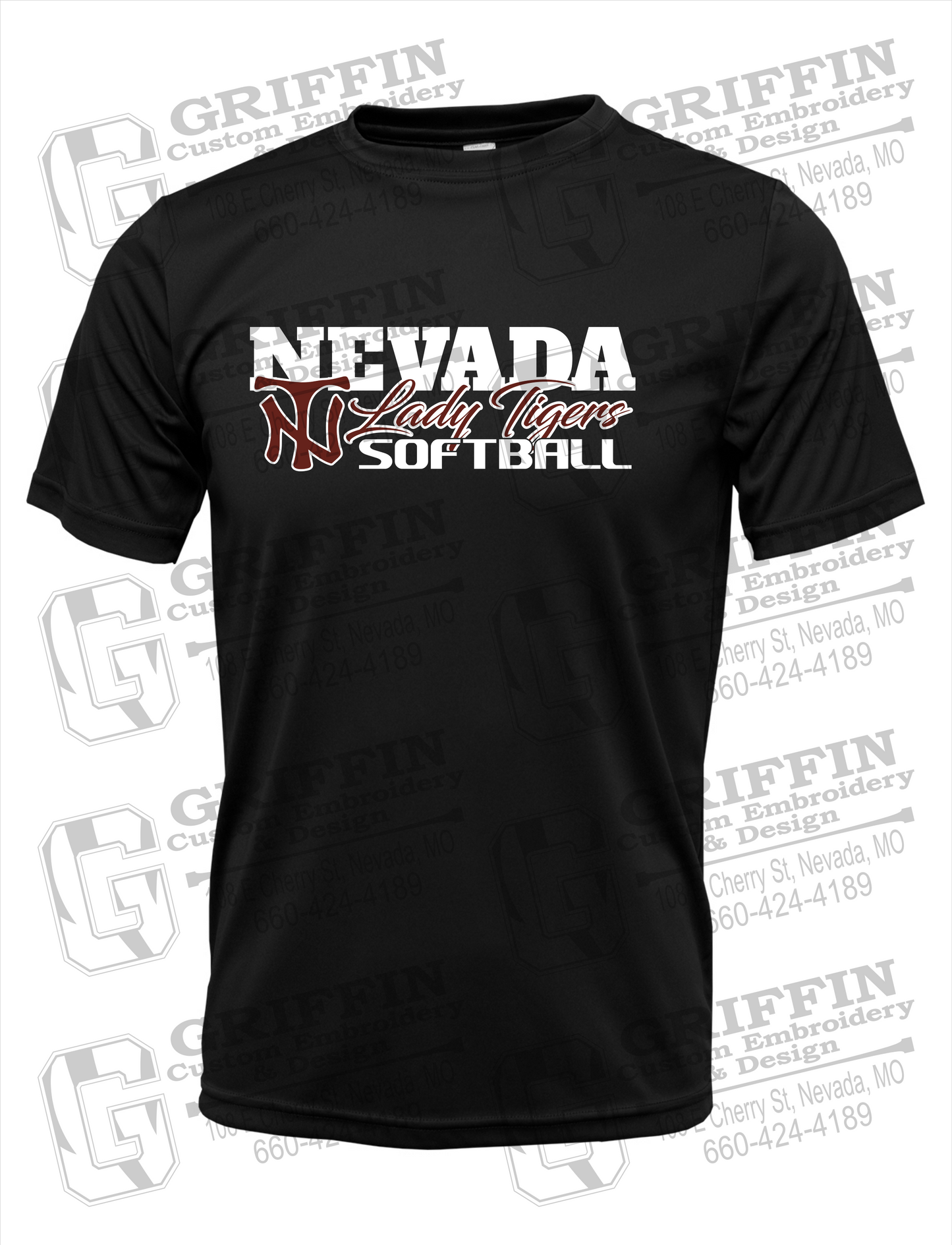 Dry-Fit Short Sleeve T-Shirt - Softball - Nevada Tigers 25-M