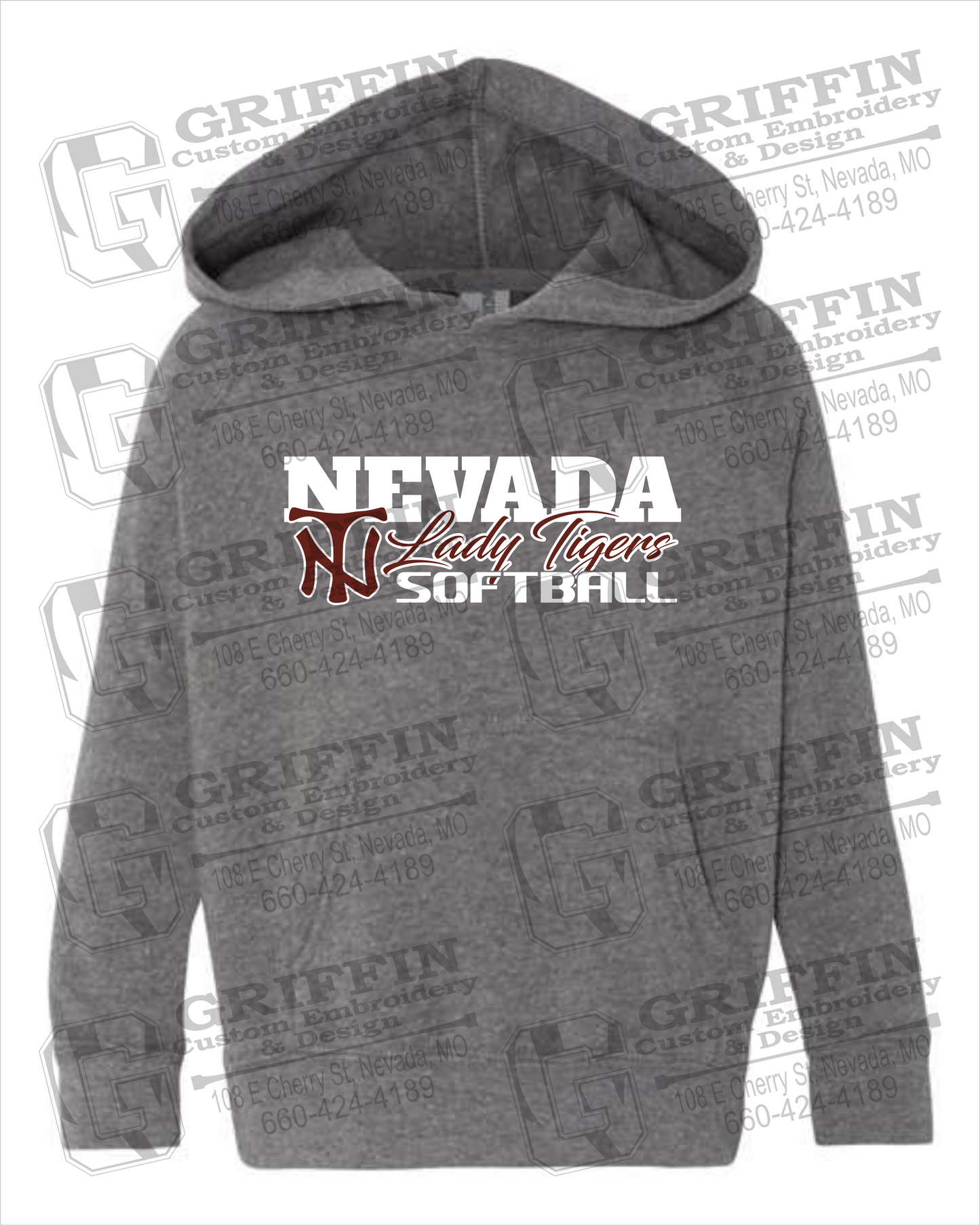 Toddler Hoodie - Softball - Nevada Tigers 25-M