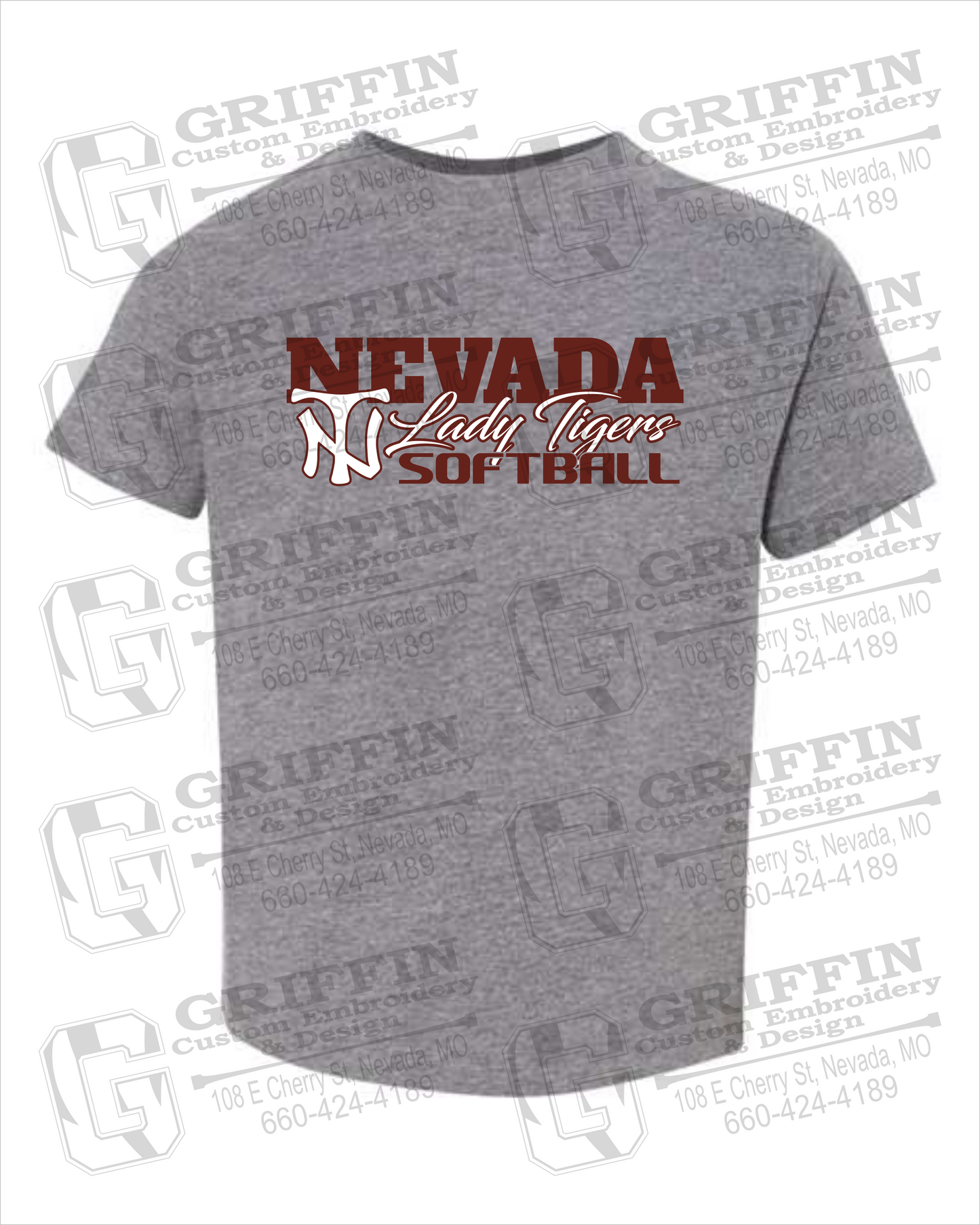 Toddler/Infant Cotton T-Shirt - Softball - Nevada Tigers 25-M