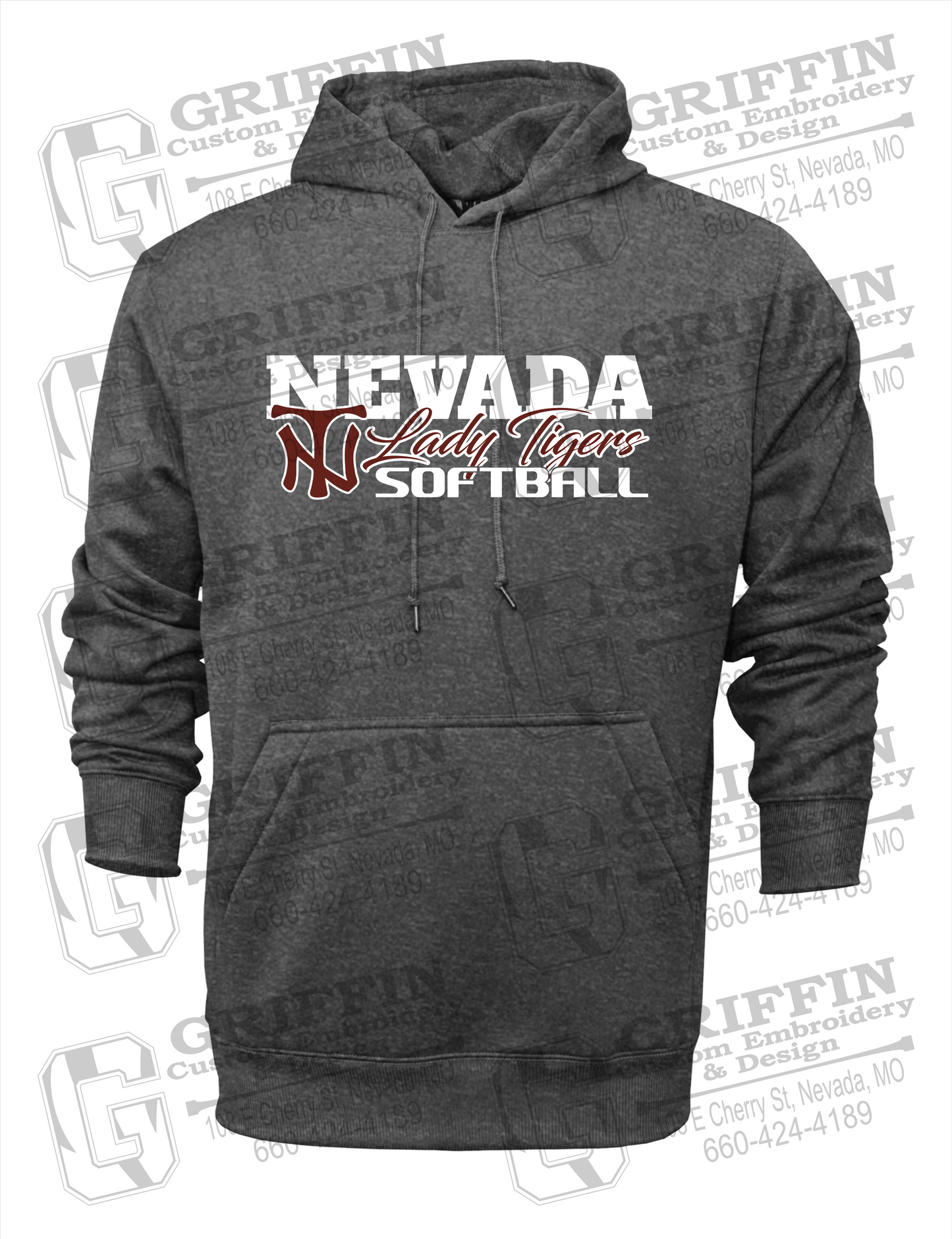 Performance Fleece Hoodie - Softball - Nevada Tigers 25-M