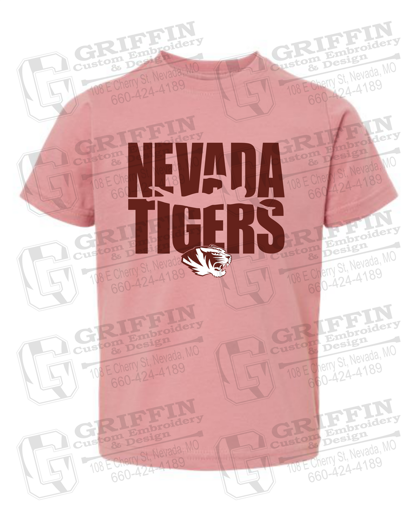 Toddler/Infant Cotton T-Shirt - Swimming - Nevada Tigers 25-N