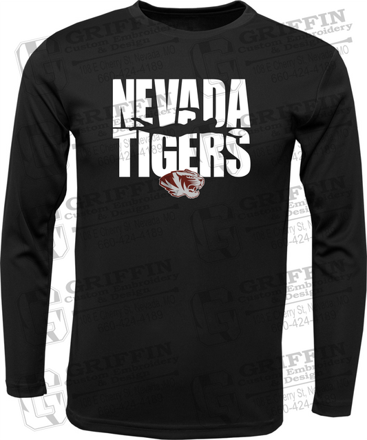 Toddler Dry-Fit Long Sleeve T-Shirt - Swimming - Nevada Tigers 25-N