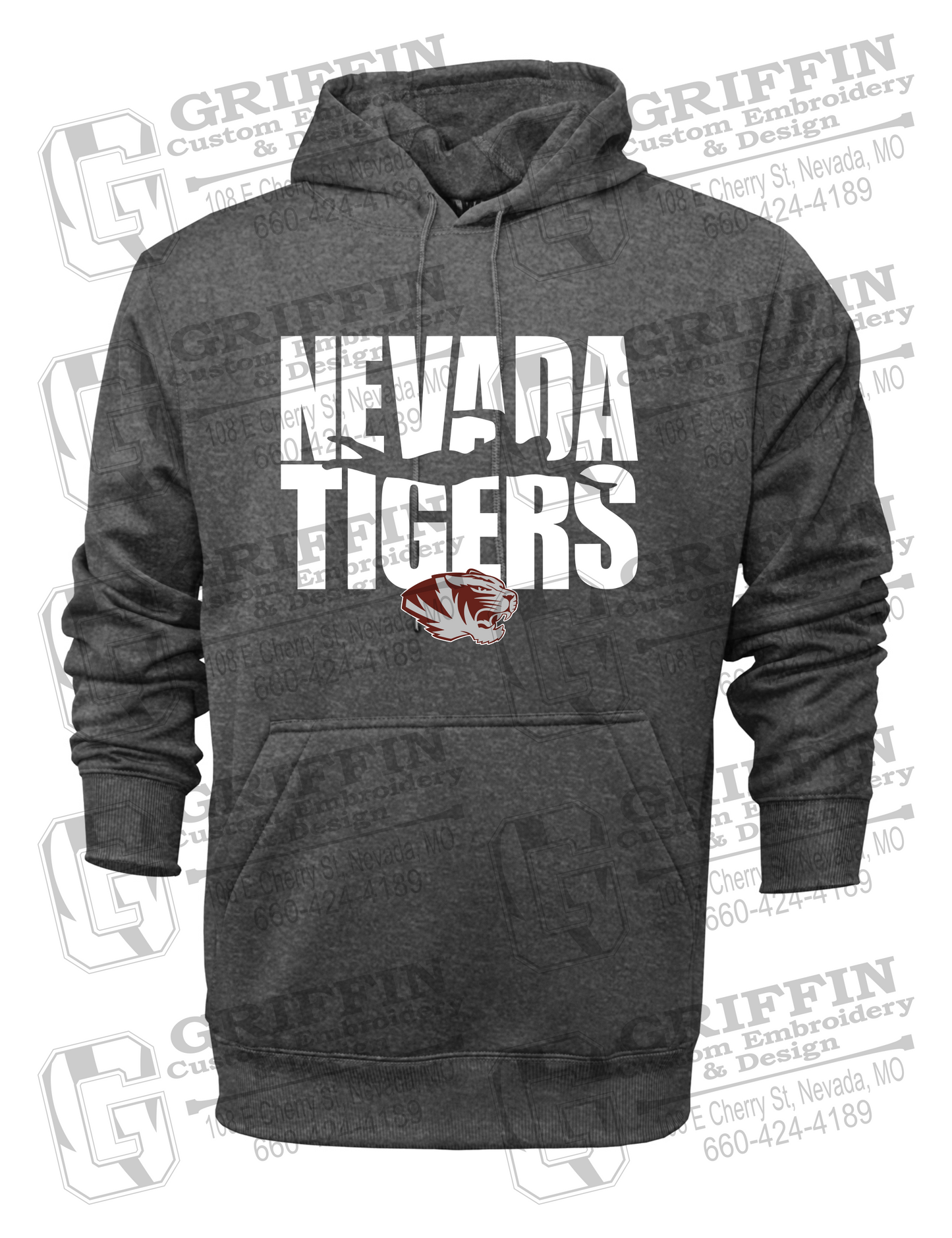 Performance Fleece Hoodie - Swimming - Nevada Tigers 25-N