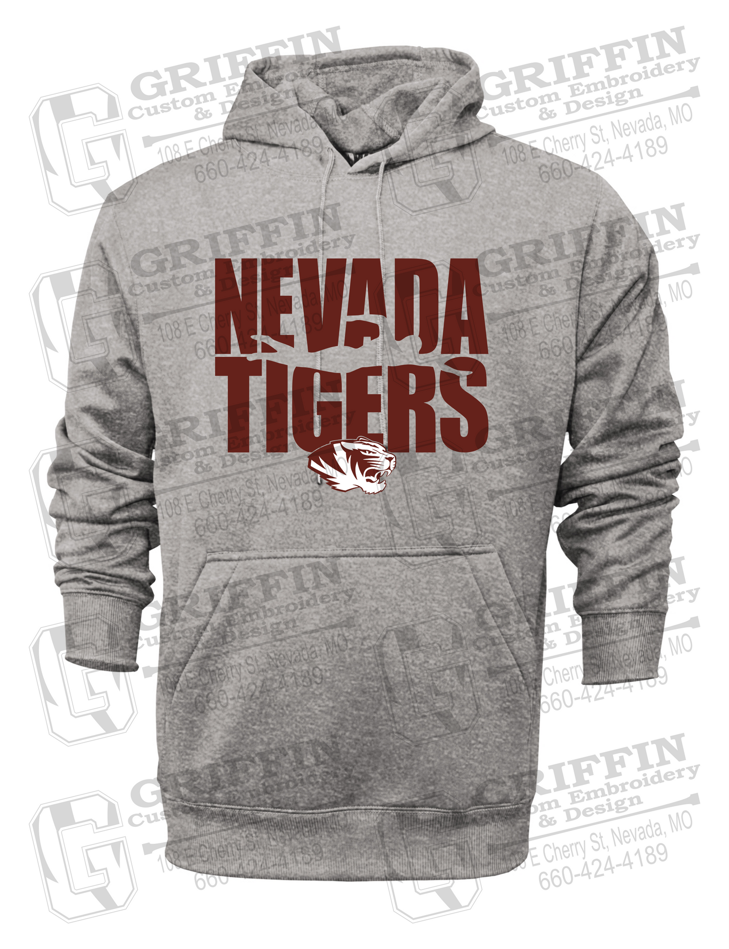 Performance Fleece Hoodie - Swimming - Nevada Tigers 25-N