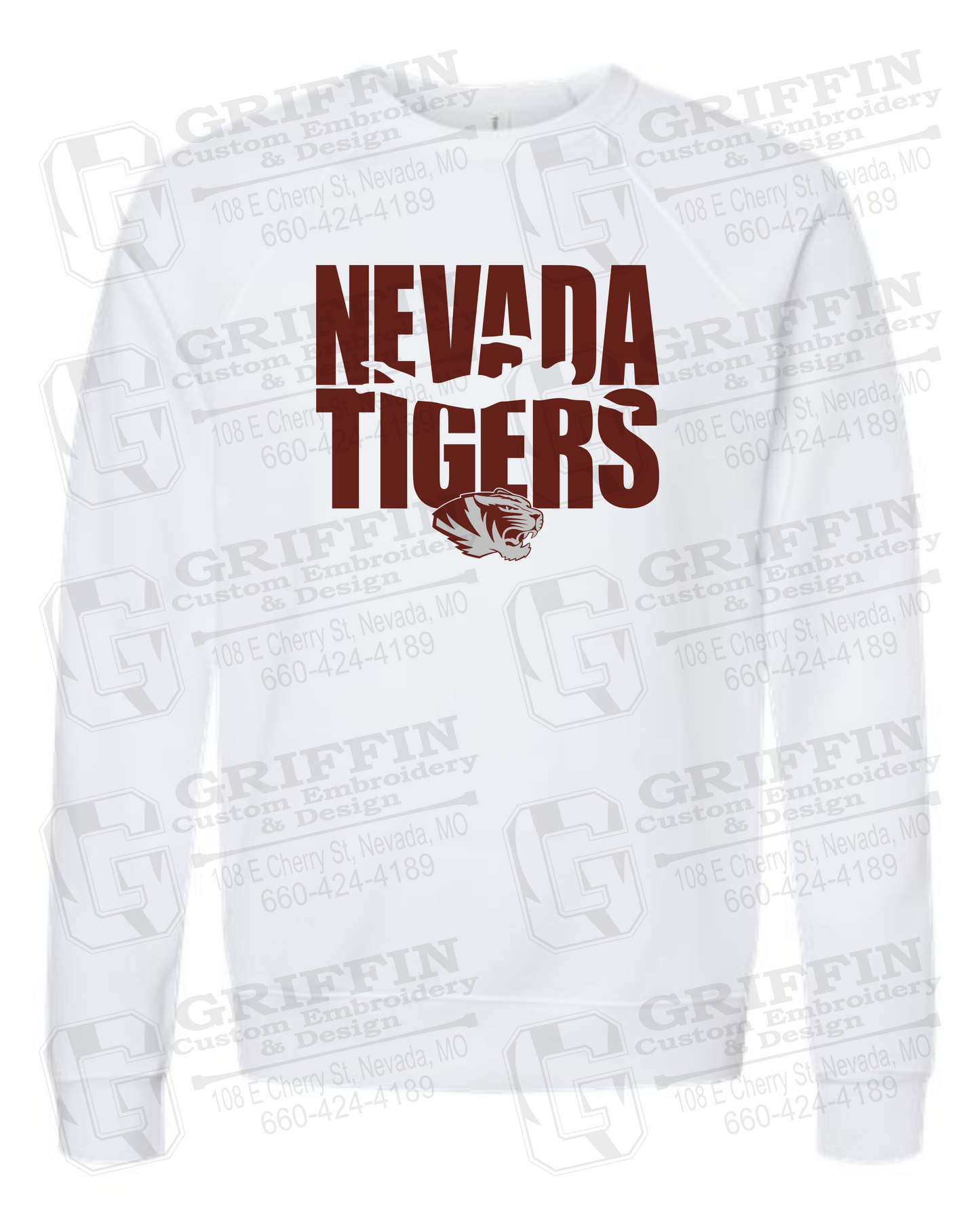 Sponge Fleece Sweatshirt - Swimming - Nevada Tigers 23-N