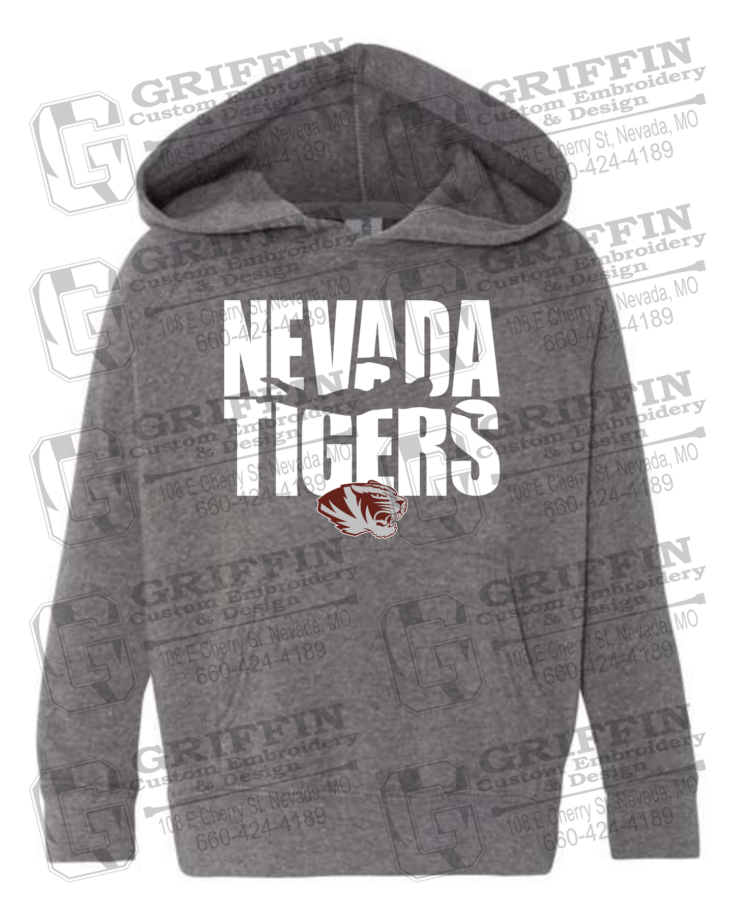 Toddler Hoodie - Swimming - Nevada Tigers 25-N