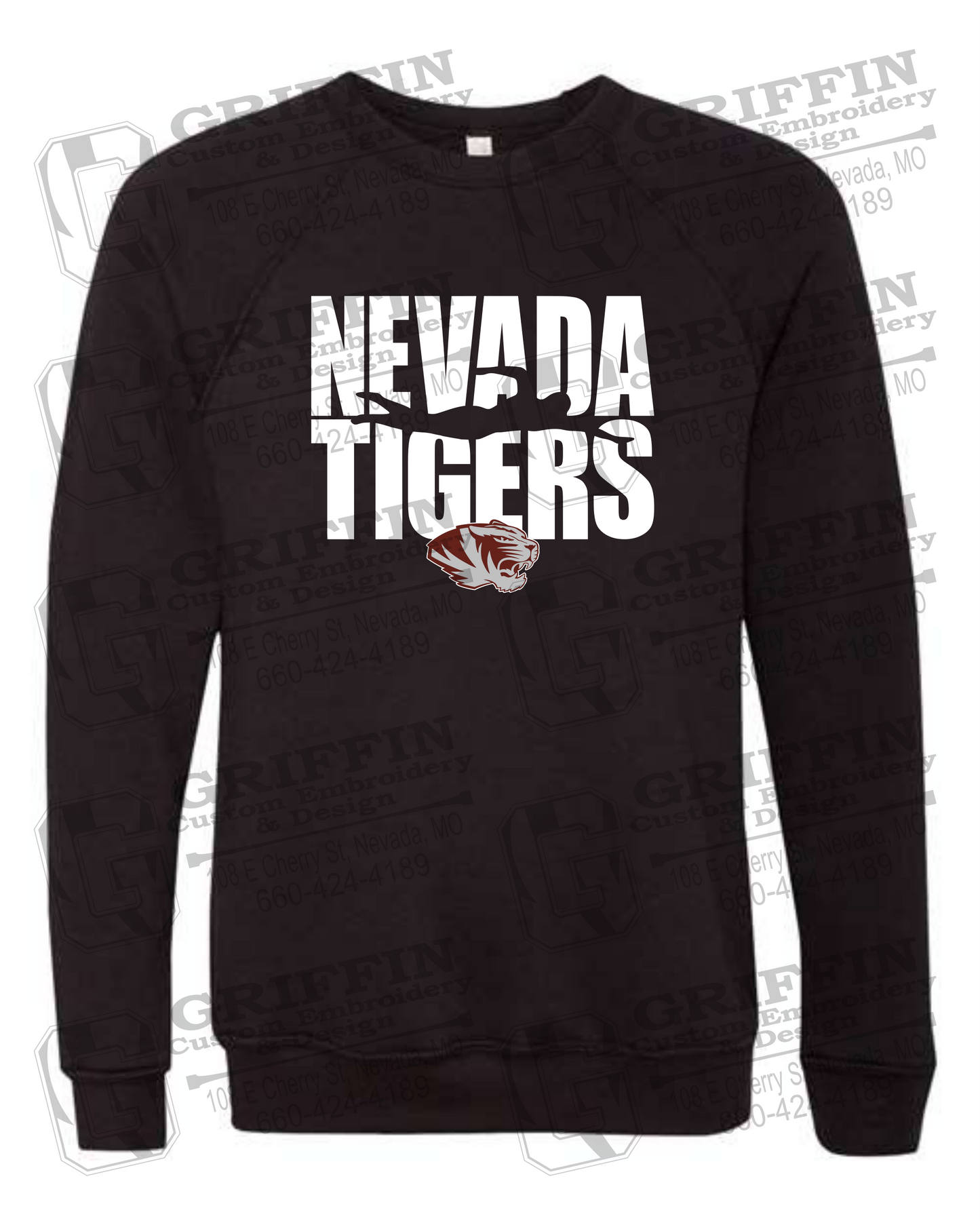 Sponge Fleece Sweatshirt - Swimming - Nevada Tigers 23-N