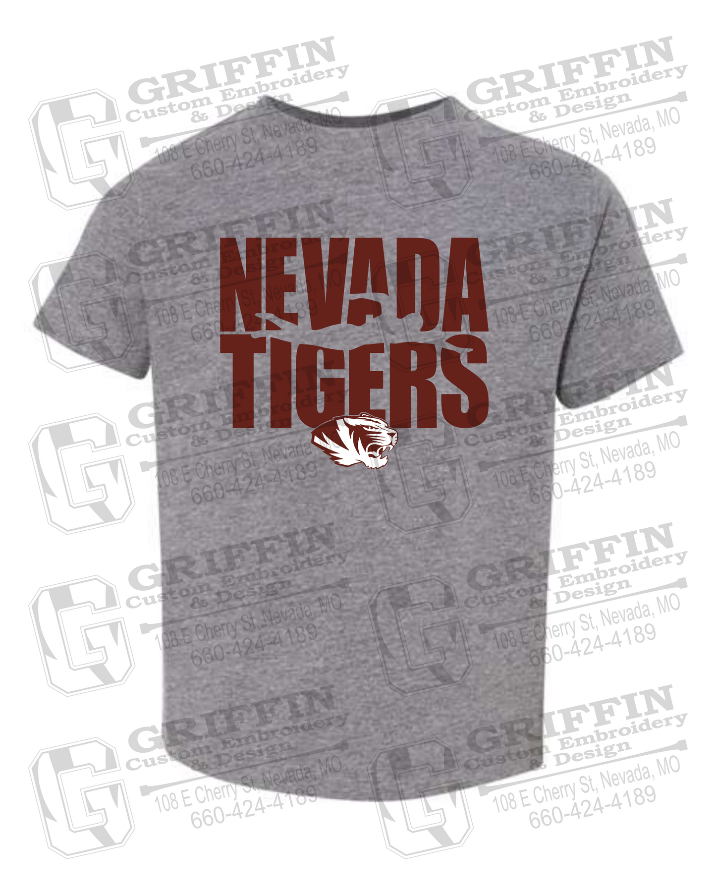 Toddler/Infant Cotton T-Shirt - Swimming - Nevada Tigers 25-N