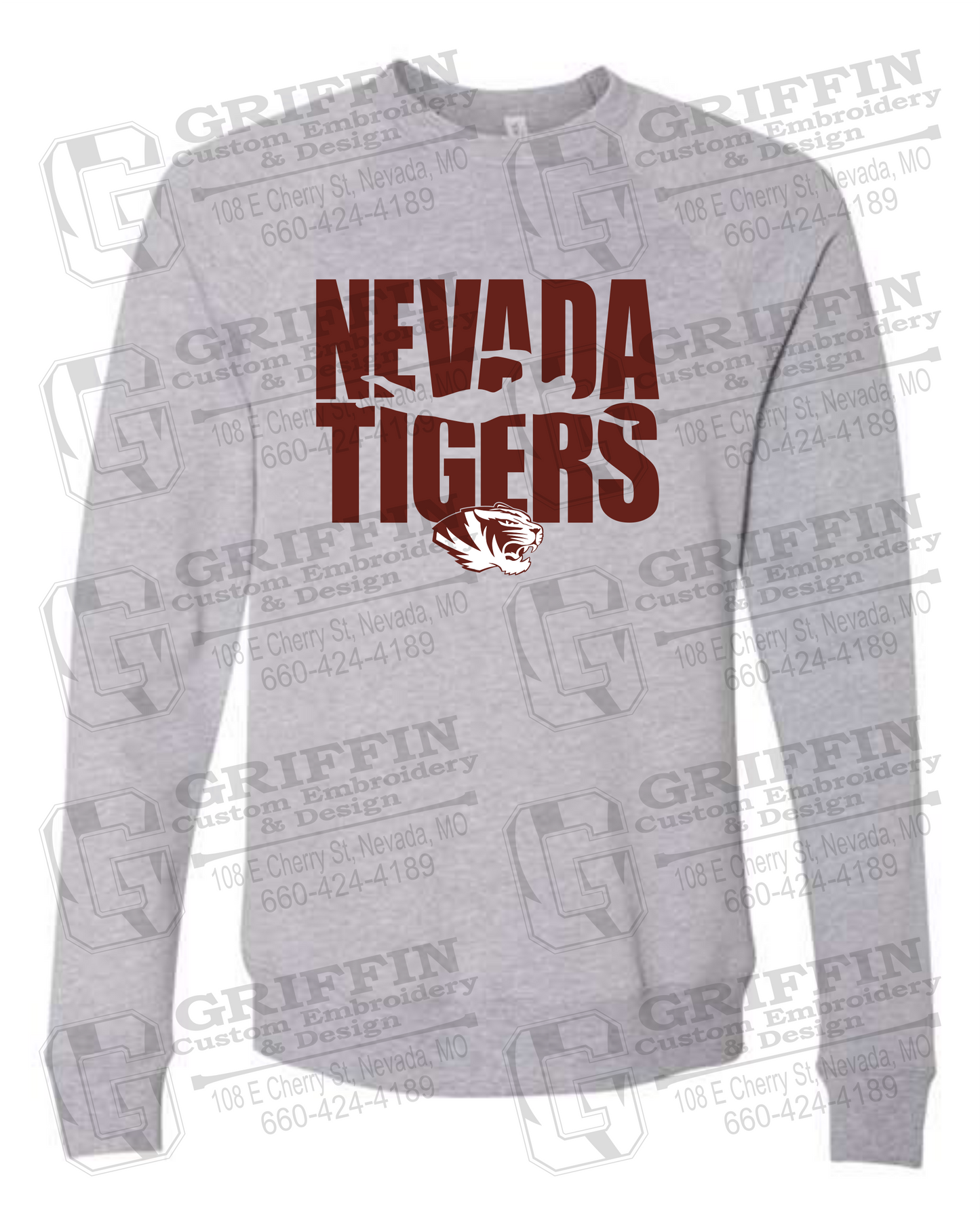 Sponge Fleece Sweatshirt - Swimming - Nevada Tigers 23-N