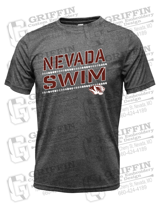 Dry-Fit Short Sleeve T-Shirt - Swimming - Nevada Tigers 25-O