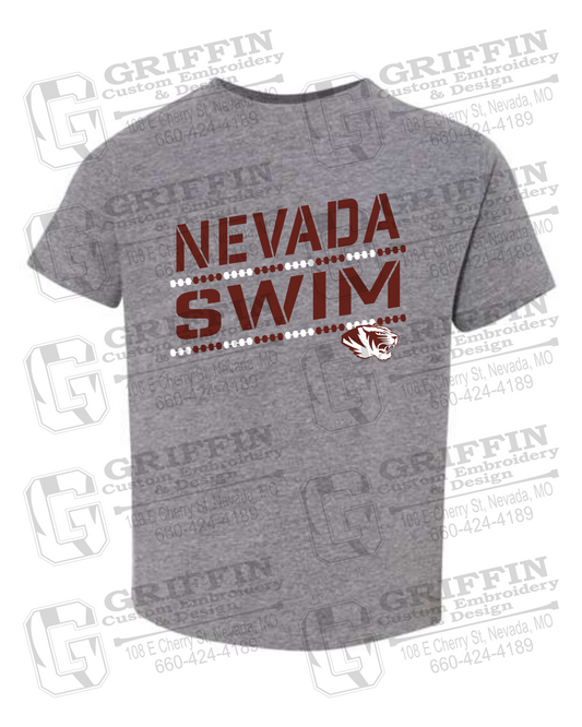 Toddler/Infant Cotton T-Shirt - Swimming - Nevada Tigers 25-O