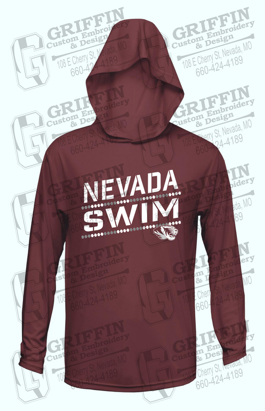 Dry-Fit T-Shirt Hoodie - Swimming - Nevada Tigers 25-O