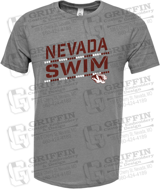 Soft-Tek Short Sleeve T-Shirt - Swimming - Nevada Tigers 25-O