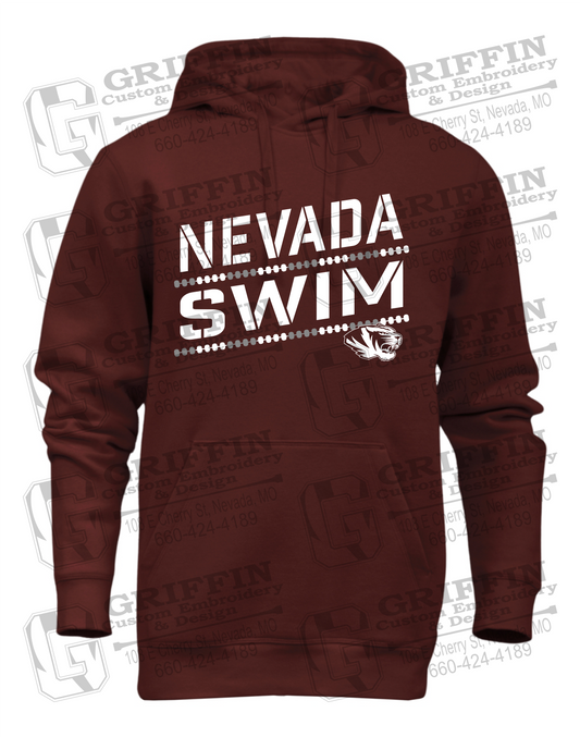 Heavyweight Fleece Hoodie - Swimming - Nevada Tigers 25-O