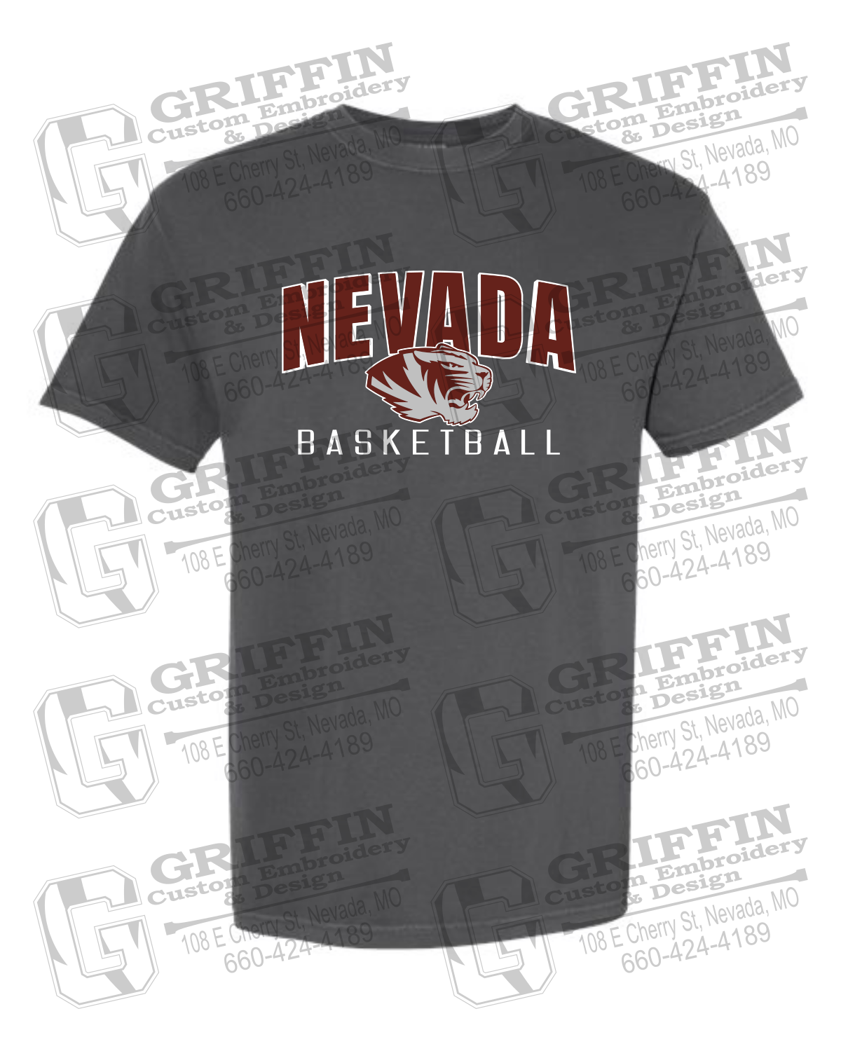 Comfort Colors Short Sleeve T-Shirt - Basketball - Nevada Tigers 25-T