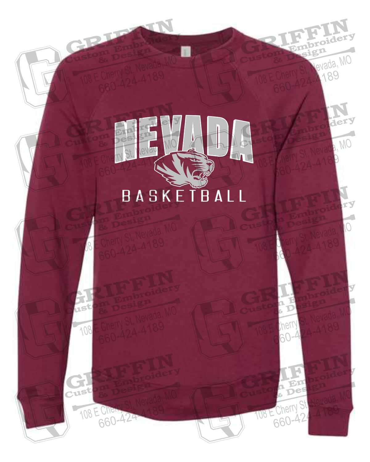 Sponge Fleece Sweatshirt - Basketball - Nevada Tigers 25-T