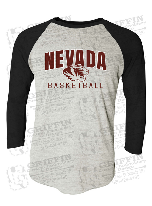 Tri-Blend Raglan Sleeve T-Shirt - Basketball - Nevada Tigers 25-T