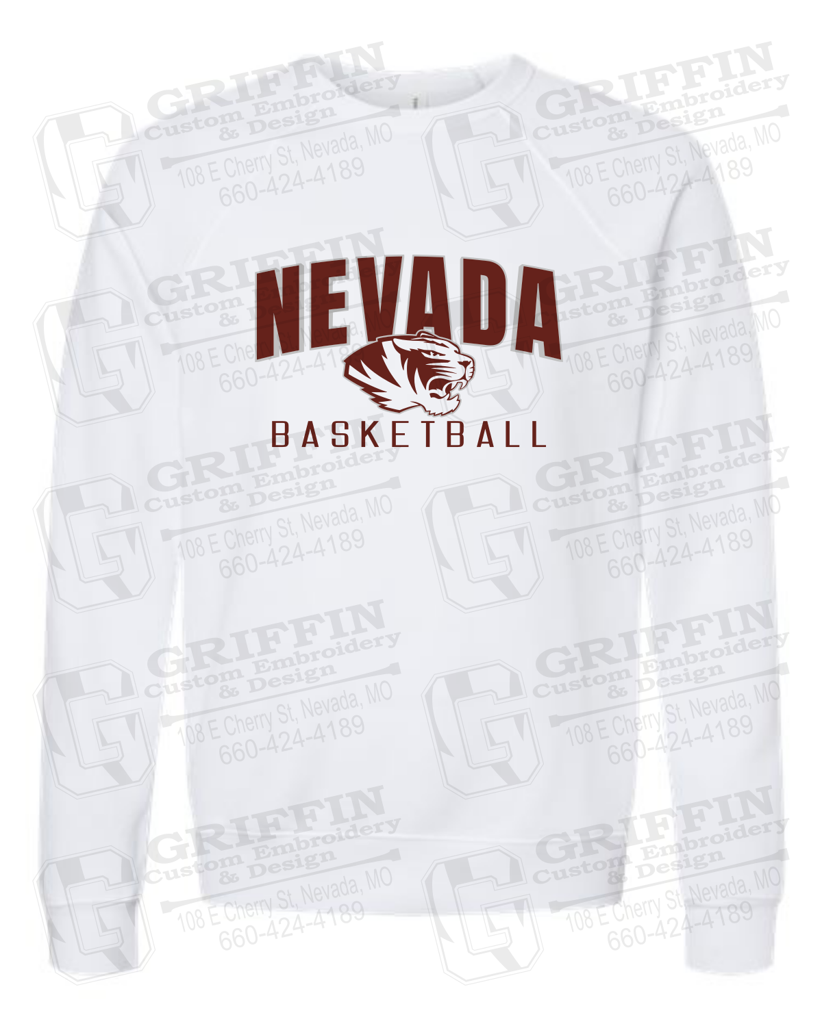 Sponge Fleece Sweatshirt - Basketball - Nevada Tigers 25-T